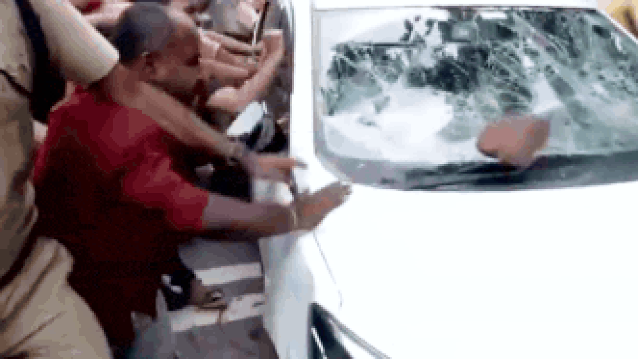 CPM workers attack ED vehicle during protest amid raids at former Kerala CM’s residence - video | India News