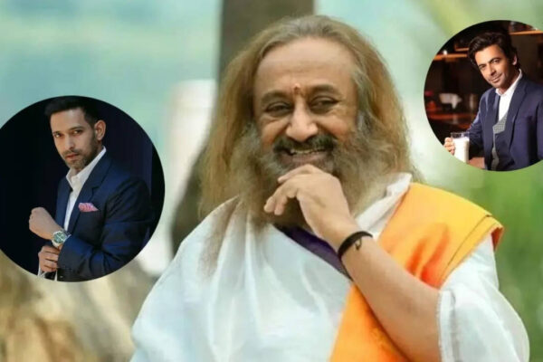 Sri Sri Ravi Shankar meets Bollywood celebrities, Vikrant Massey shares his experience of playing him in ‘White’ | Hindi Movie News