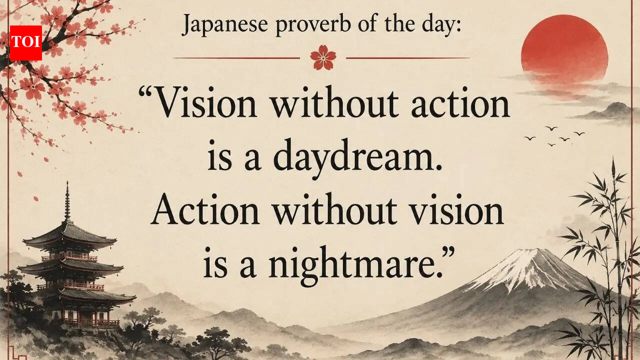 Japanese proverb of the day: “Vision without action is a daydream. Action without vision is...” |