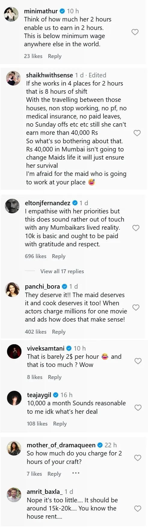 Kirti Kulhari's remark on domestic help’s Rs 10000 salary sparks backlash; Mini Mathur reacts, 'This is below minimum wage' | Hindi Movie News