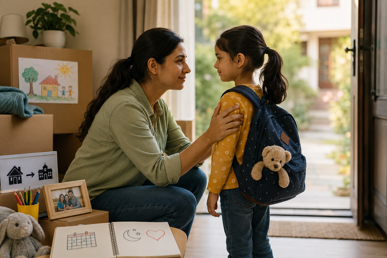 How to help children adjust to change and unfamiliar environments without anxiety