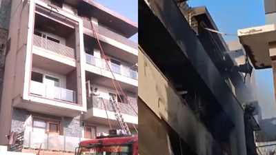 4 dead as fire breaks out in four-storey building in Delhi’s Shahdara | Delhi News
