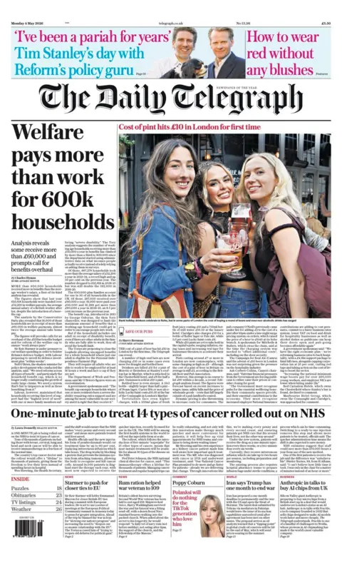 'No money for new weapons' and 'Cost of pint hits £10'