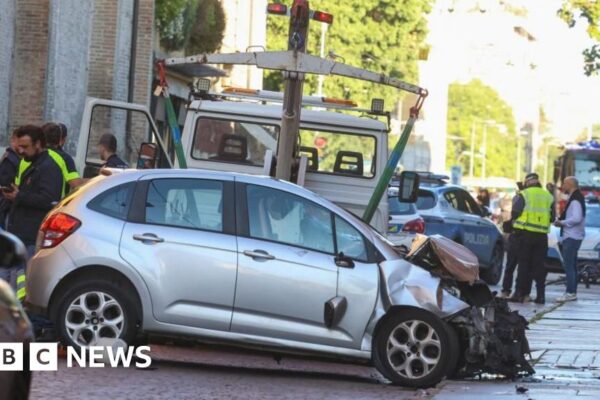 Man drives car into pedestrians in Italy, injuring eight