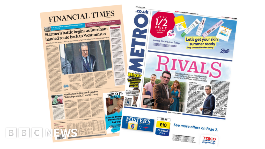 The Papers: 'Starmer's battle begins' and 'Rivals'