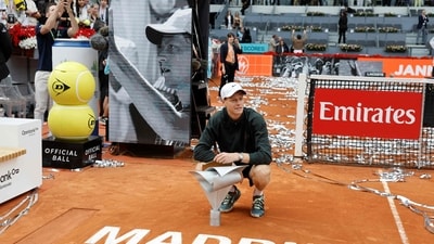 Jannik Sinner steamrolls Alexander Zverev to win Madrid Open; wins record 5th straight Masters 1000 title