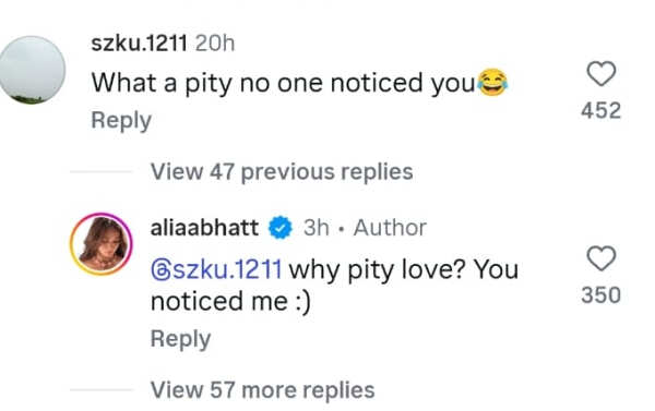 Alia Bhatt responds to a troll saying nobody noticed her at Cannes Film Festival, as videos of paps ignoring her went viral: 'Why pity?'