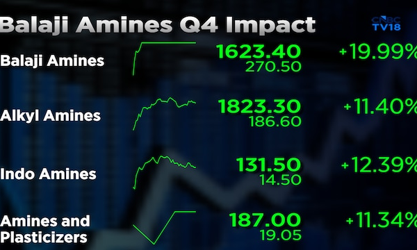 Balaji Amines shares gain the most in over 10 years after 20% upper circuit; Peers surge as well