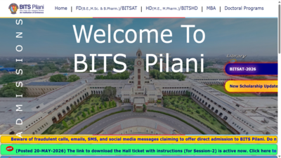 BITSAT 2026 admit card released for Session 2 at admissions.bits-pilani.ac.in: Direct link to download hall ticket here