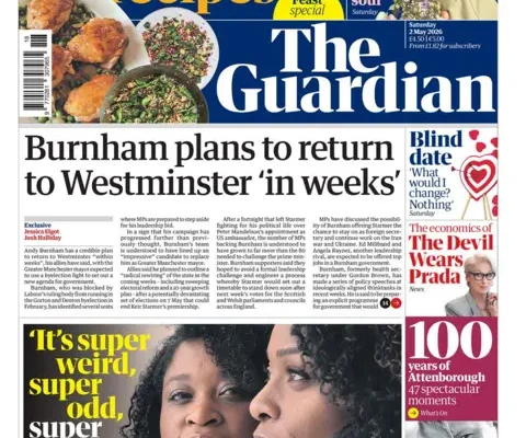 'Burnham plans to return' and 'Four weeks from crunch'
