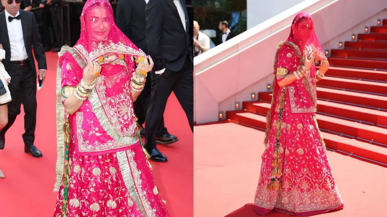 Ruchi Gujjar brings Rajasthani poshak and ghunghat to Cannes, internet debates the symbolism