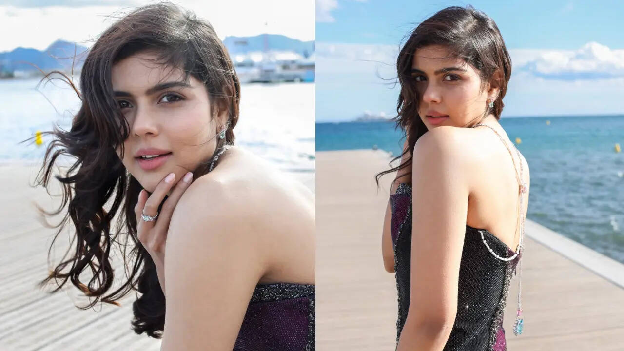 Kalyani Priyadarshan stuns at Cannes 2026 in a regal purple gown celebrating Indian craftsmanship