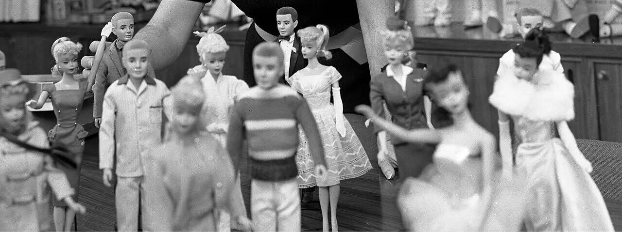 In 1959, Ruth Handler saw her daughter playing with paper dolls, which led to the formation of Barbie |