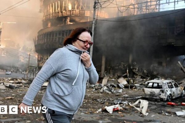 Large-scale Russian attack on Ukraine leaves four dead and dozens injured