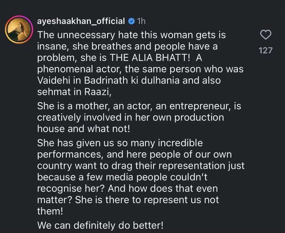 'The unncessary hate...she breathes and people have..'