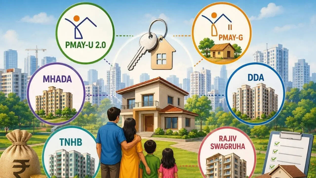 Government Housing Schemes In India: From PMAY-U 2.0 to MHADA: 6 government-backed affordable housing schemes helping Indians buy their first home
