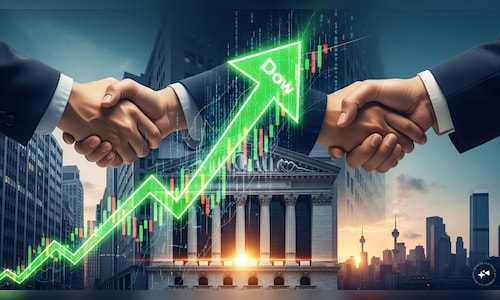 Dow futures jump rise 300 points on tentative hope US-Iran deal is close