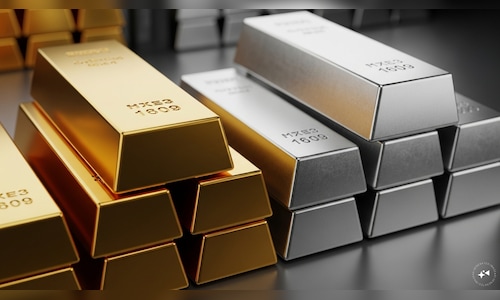 Gold rises over 1%, silver jumps 2% as oil prices ease