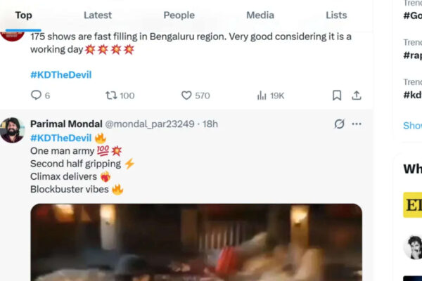 'KD The Devil' Twitter review: Dhruva Sarja shines in mass entertainer; Fans go wild over action and high-octane drama | Kannada Movie News