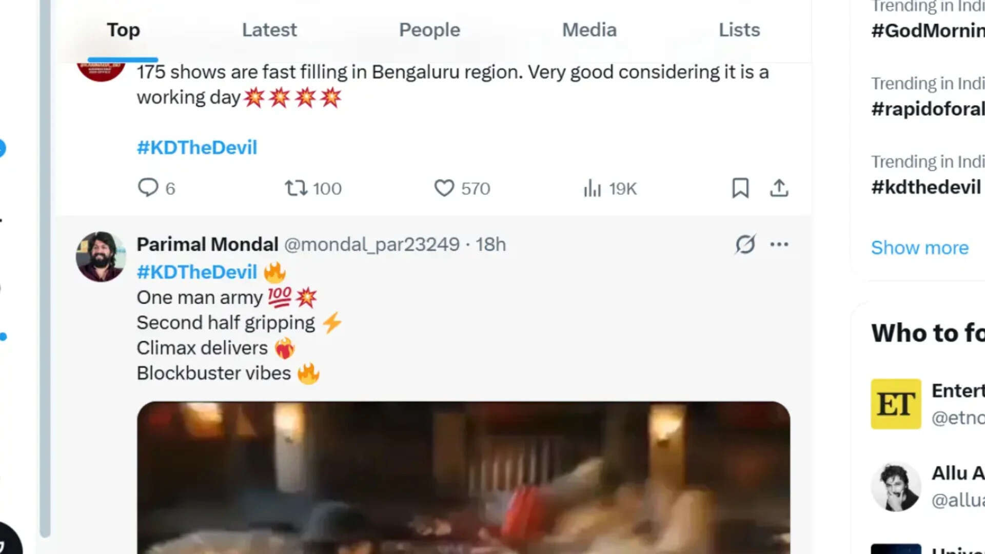 'KD The Devil' Twitter review: Dhruva Sarja shines in mass entertainer; Fans go wild over action and high-octane drama | Kannada Movie News