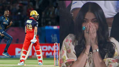 IPL 2026: 'Speechless' Anushka Sharma's reaction goes viral after Virat Kohli wicket vs Gujarat Titans | Cricket News