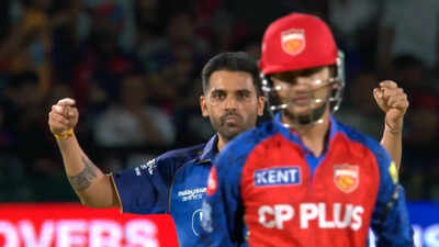 Deepak Chahar's reaction after deceiving Priyansh Arya with variation in MI vs PBKS match goes viral