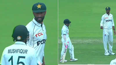 'Get on with the game': Mushfiqur Rahim clashes with Shan Masood during second Test