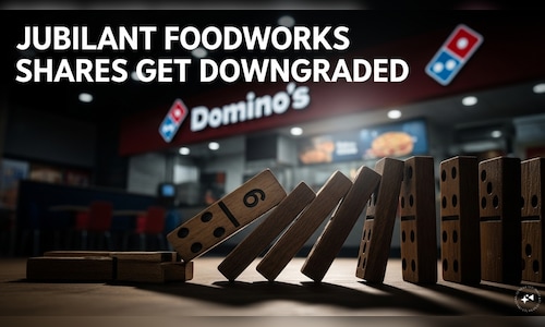 Jubilant Foodworks share price target cut, HSBC downgrades after Q4; Stock falls 8%