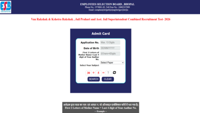 MPESB Jail Prahari and Forest Guard admit card 2026 released at esb.mp.gov.in: Direct link to download hall tickets