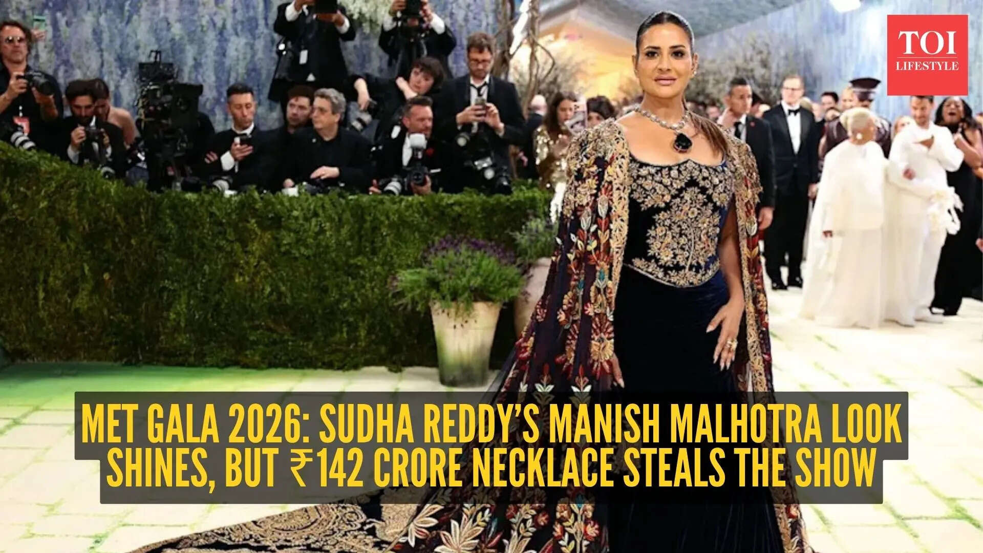 Indian billionaire Sudha Reddy stuns at Met Gala 2026