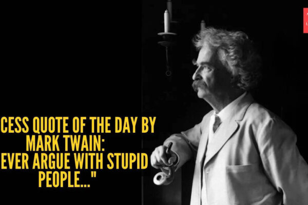 “Never argue with stupid people..."
