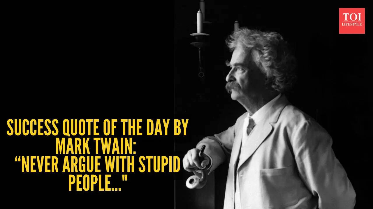 “Never argue with stupid people..."