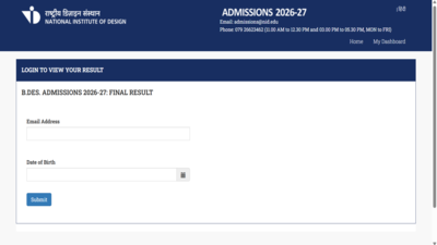 NID DAT 2026 mains result released at admissions.nid.edu: Direct link to download scorecards here