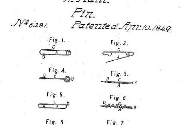In 1849, Walter Hunt’s debt troubles led to the modern safety pin being formed |