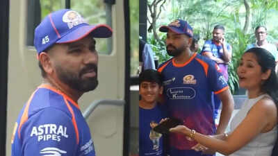 'Toh abhi kya karu mai phir?': Rohit Sharma left frustrated by female fan's selfie act - Watch | Cricket News
