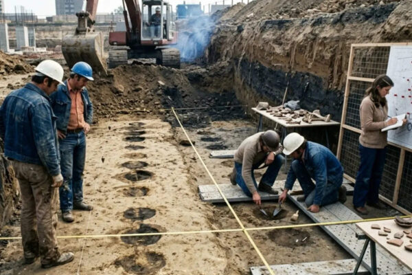 In 1971, a routine park project in Dayton exposed unusual soil marks, which uncovered a native American village beneath farmland |