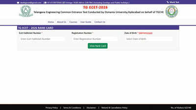 Tgecet: TG ECET 2026 rank cards out at ecet.tgche.ac.in, counselling schedule expected soon for admissions: Direct link