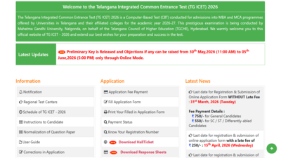TG ICET answer key 2026 released at icet.tgche.ac.in: Direct link to download here