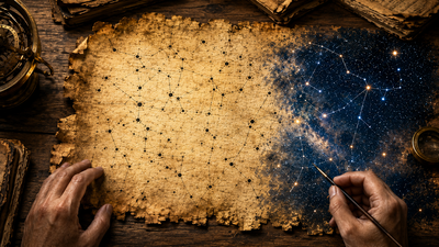 The universe hidden in ink: A 2,000-year-old lost map of the night sky is coming back into recognition hidden in ancient manuscripts |