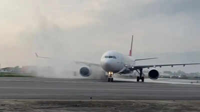 Turkish Airlines Incident: Turkish Airlines plane catches fire while landing in Kathmandu; 278 passengers on board