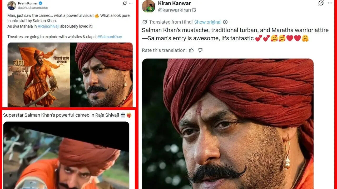 Salman Khan: ‘Raja Shivaji’: Netizens call Salman Khan’s cameo ‘a moment of power’; describe him as a ‘fierce protector’ |
