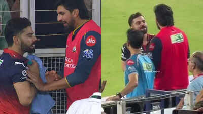 Ipl 2026: IPL 2026: Virat Kohli-Ishant Sharma bromance goes viral during RCB vs GT clash - Watch | Cricket News