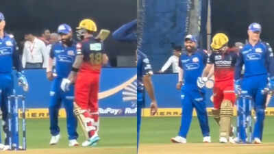 IPL 2026: Virat Kohli cracks Rohit Sharma up during RCB vs MI Clash — Watch | Cricket News
