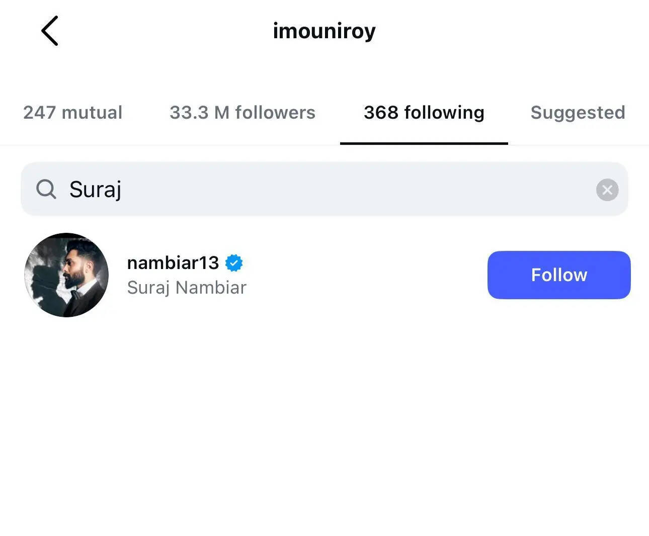 Mouni Roy follows back Suraj Nambiar on social media days after announcing separation, but has he followed her back?
