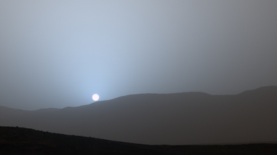 Why do sunsets on Mars glow blue despite the planet being red |