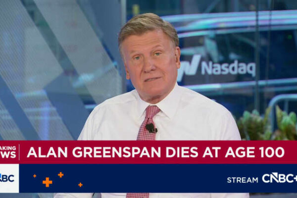 Alan Greenspan, former chairman of the Fed, dies at age 100