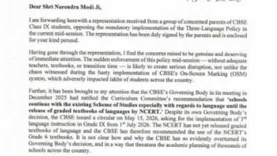 'Likely to create serious disruption': Parliamentary panel chief urges PM Modi to put CBSE three-language policy on hold