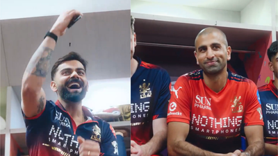 Royal Challengers Bengaluru: Virat Kohli and RCB dressing Room roars after Mo Bobat's bold 'three in a row' prediction - Watch | Cricket News