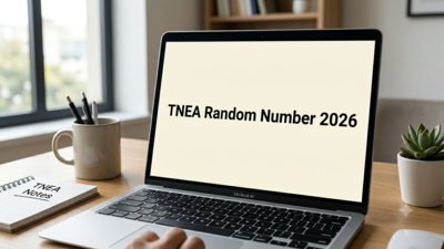 TNEA Random Number 2026 out today: Link and steps to check here