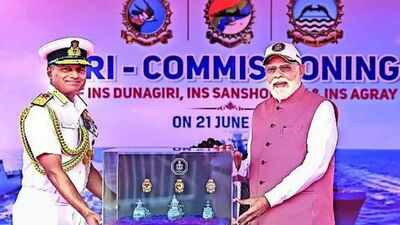'India won't be mere buyer': PM Modi commissions 3 frontline ships